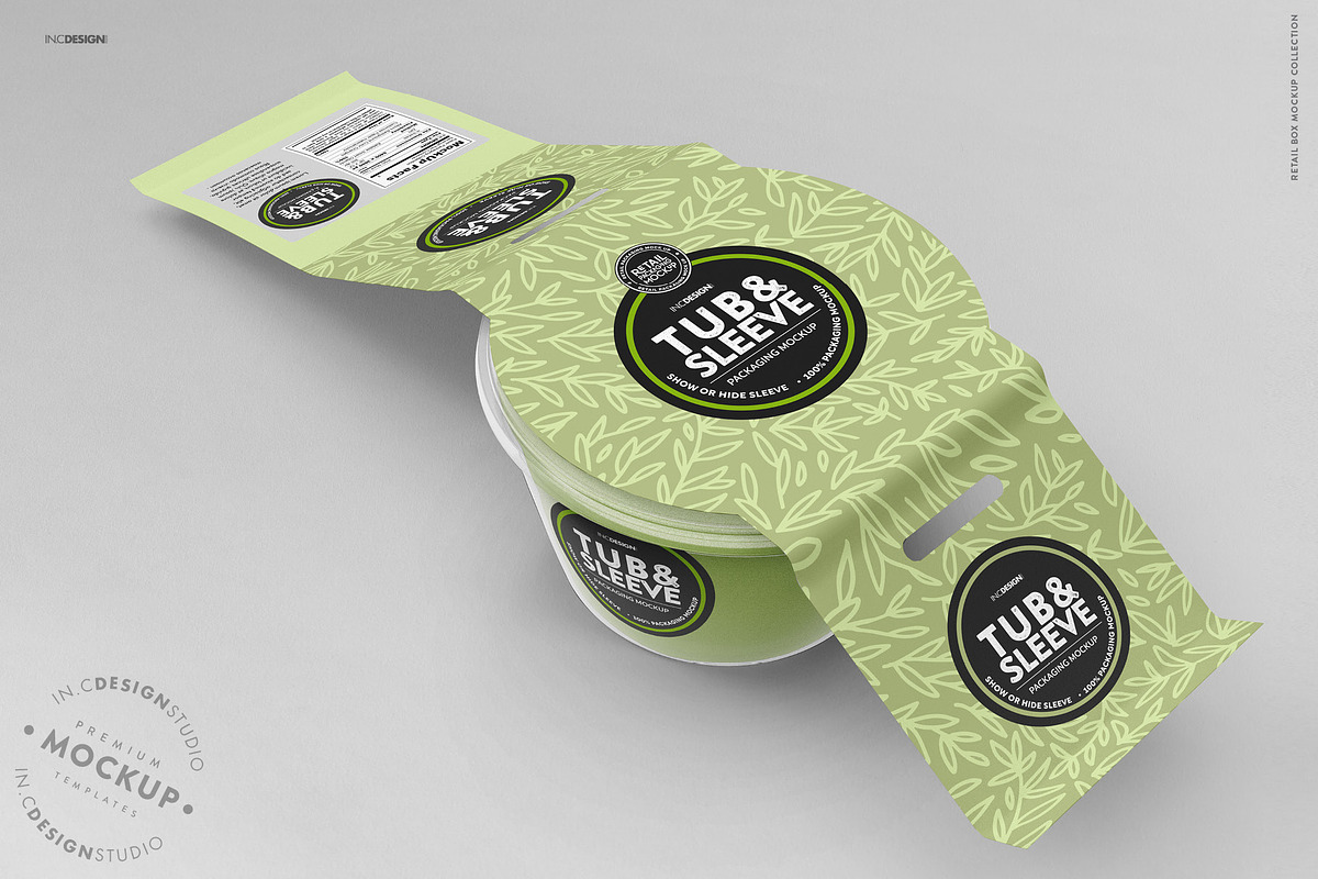 Tub and Sleeve Packaging Mockup, a Packaging Mockup by INCDesign (Photo 5 of 9)