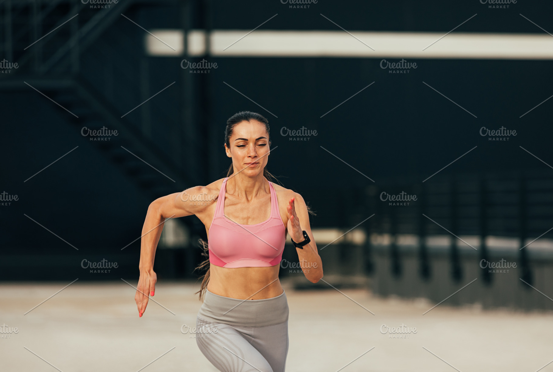 Young muscular runner on the roof, a Sports & Recreation Photo by Artem Varnitsin