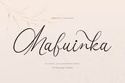 Mafuinka | Classic Calligraphy, a Script Font by gracetype_studio (Thumbnail 1 of 12)