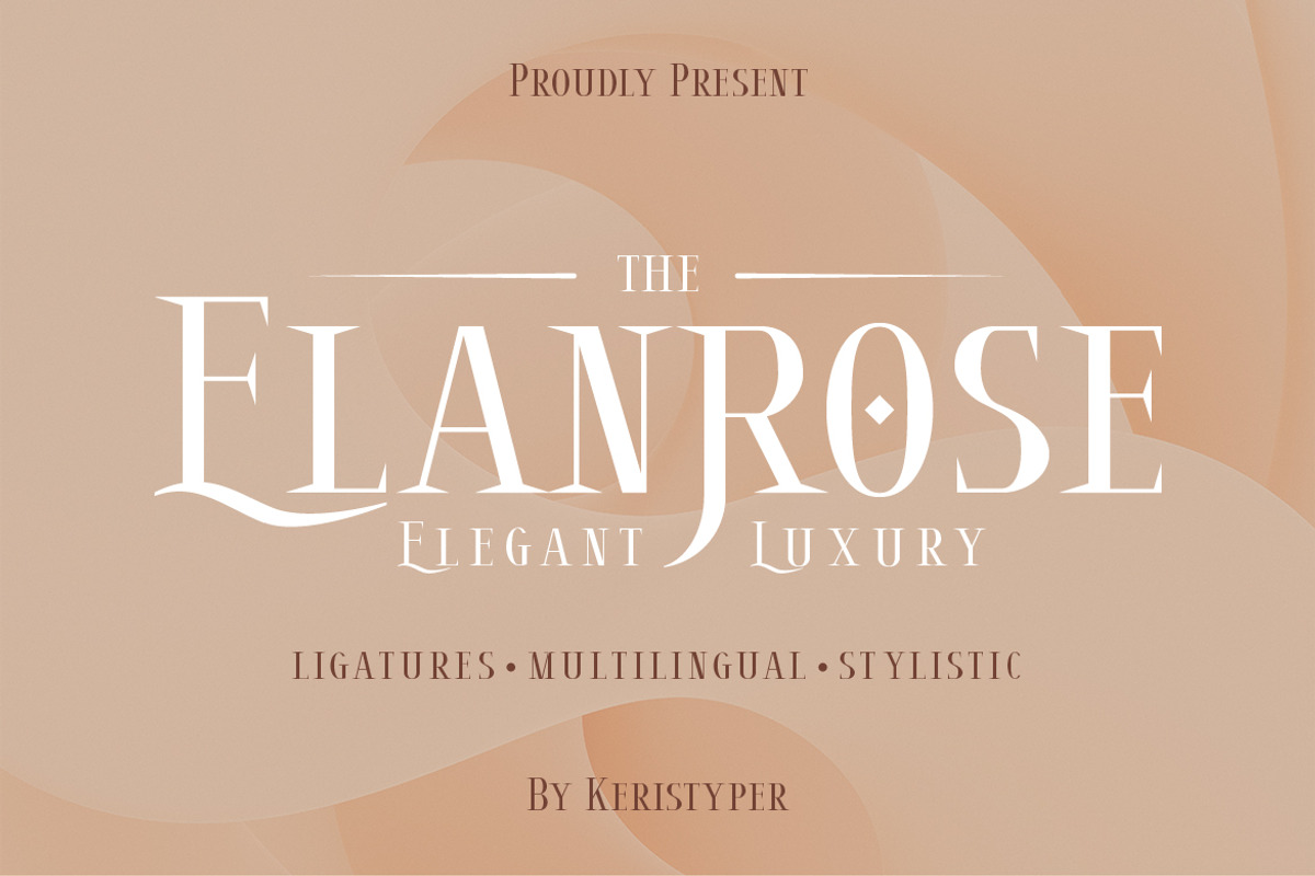 Elanrose, a Serif Font by kerismaker (Photo 1 of 12)