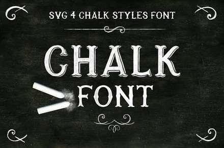 Chalk SVG font, a Symbol Font by Alisovna