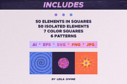 Space in Squares Clipart Collection, a Graphic by Leila Divine (Thumbnail 2 of 11)