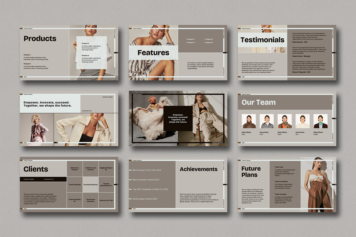 Cynthia Project Proposal Template, a Presentation Template by SlideStation (Photo 4 of 5)