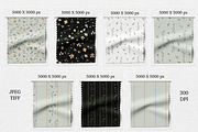 Elegant Botanical Seamless Set, a Pattern Graphic by ZabolotnaArt (Thumbnail 2 of 6)