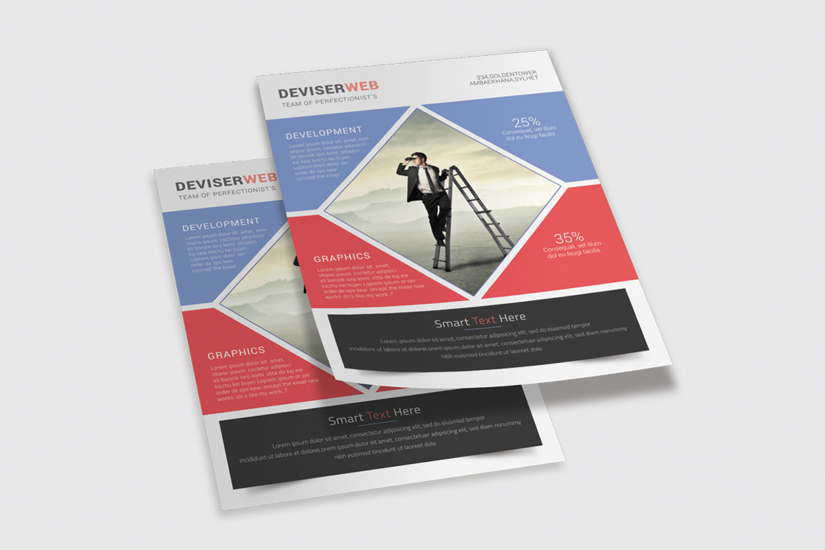 Modern Agency Flyer Templates, a Flyer Template by DeviserWeb (Photo 2 of 4)