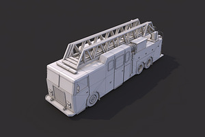 Low Poly Firetruck