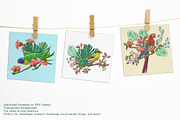 Exotic birds seamless pattern, a Pattern Graphic by Alena Lazareva (Thumbnail 5 of 9)