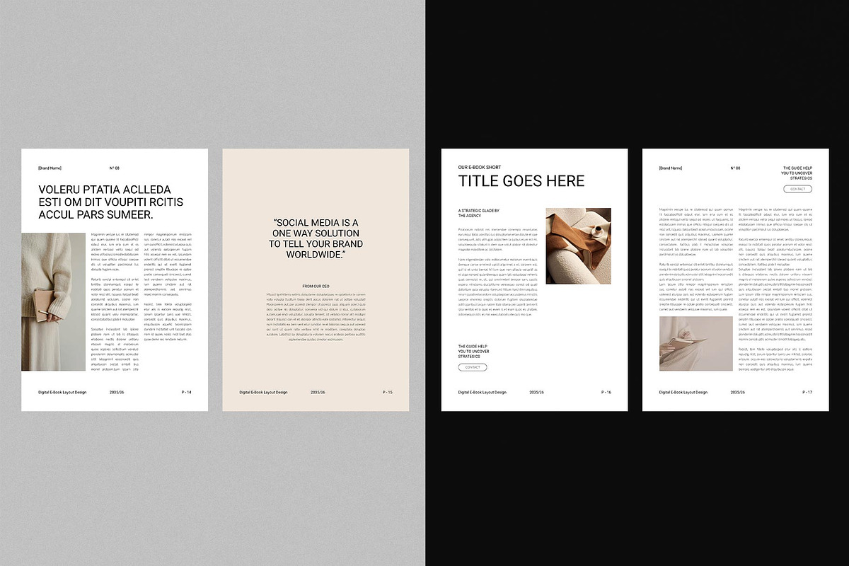 Digital E-Book Layout Design | Canva, a Magazine Template by DesignCrest (Photo 5 of 19)