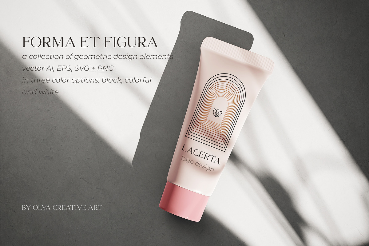 Forms, shapes vector logo elements, an Object Graphic by Olya Creative (Photo 10 of 16)