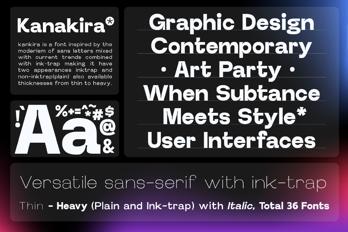 Kanakira Sans Typeface, a Sans Serif Font by Jetsmax® Studio (Photo 2 of 10)
