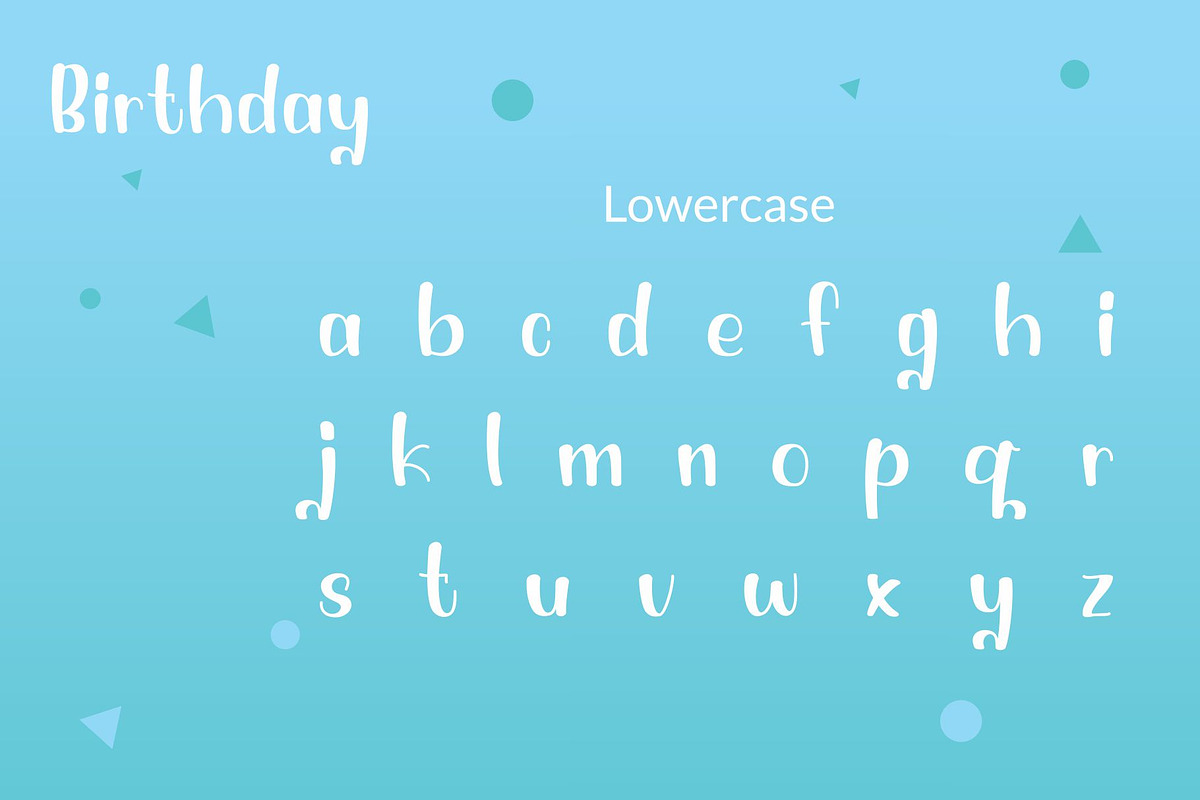Birthday Quirky Playful Display Font, a Font by TrimStudio (Photo 6 of 9)