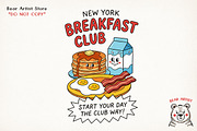 Breakfast Club, PNG Bundle, an Illustration by GlitterCraft (Thumbnail 14 of 41)