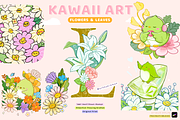 Procreate Kawaii Flowers Bundle, a Brush Add-On by Artbykimmyw (Thumbnail 1 of 8)