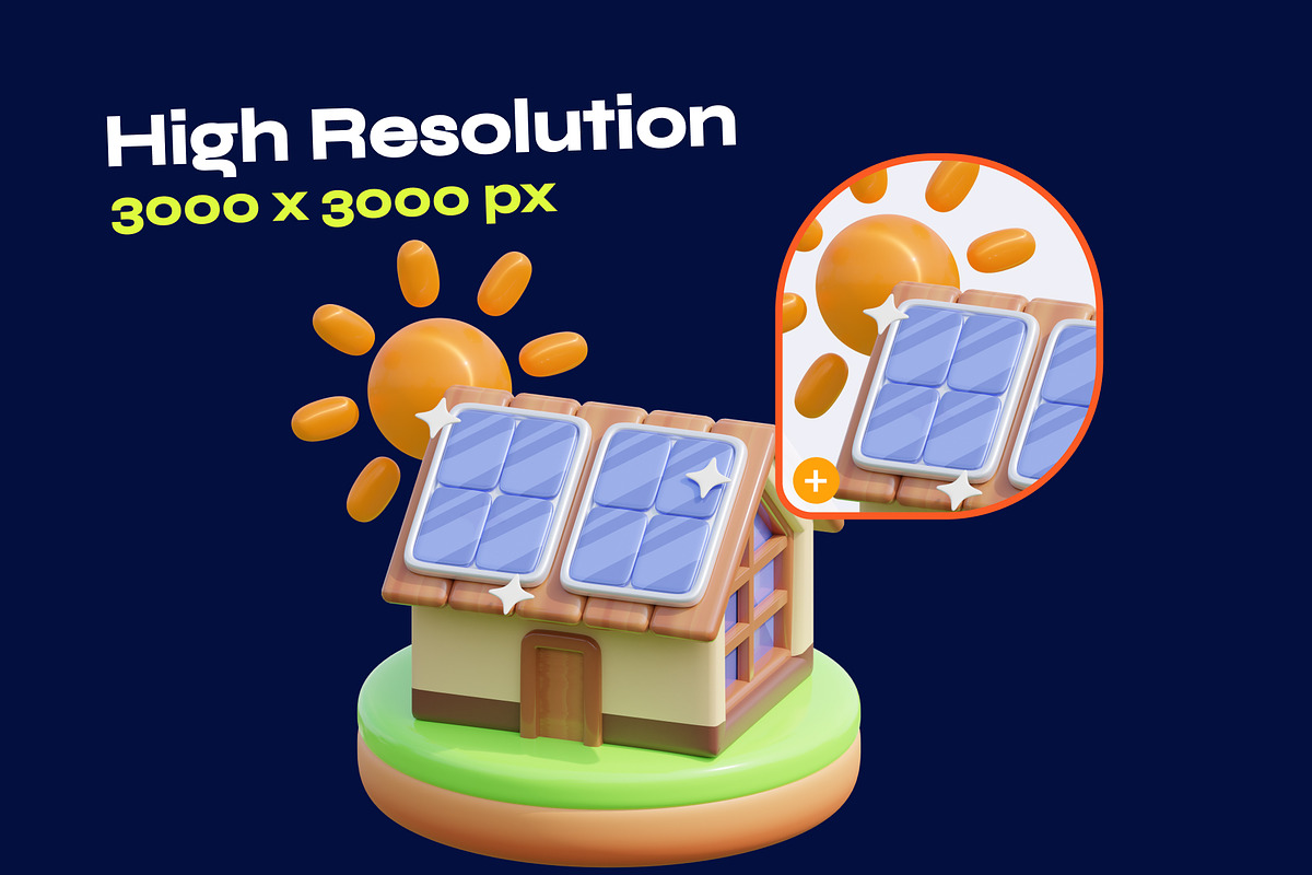 Ecology And Sustainable 3D Icon, an Environmental 3D Model by orenjidesign (Photo 3 of 8)