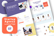 Startup Agency Landing Page, a Landing Page Template by Sujun Baidyaa (Thumbnail 1 of 3)