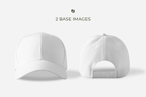 Velcro Snapback Baseball Cap Mockup