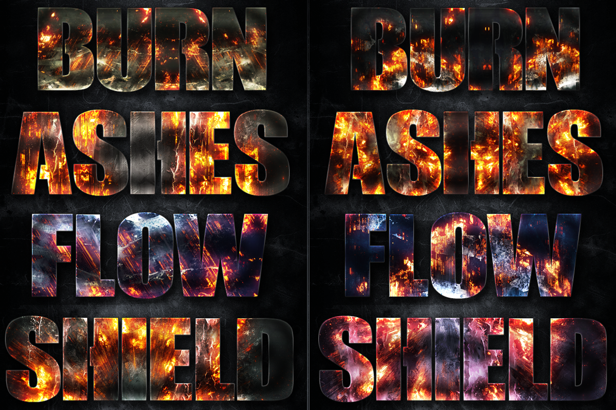 32 Fire Forged Layer Styles 4, a Layer Style Add-On by DesignFathoms (Photo 3 of 3)