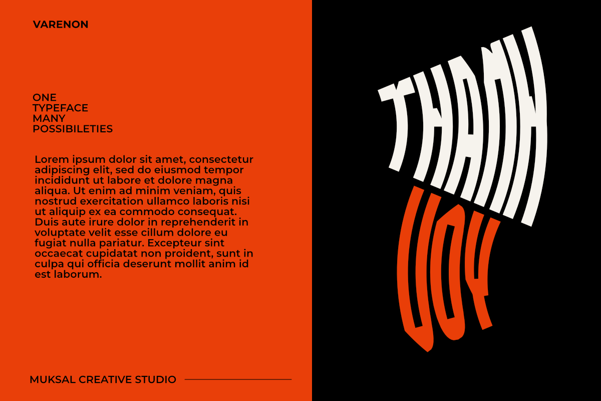 Varenon — Bold Display Typeface, a Sans Serif Font by Muksal Creative (Photo 12 of 12)
