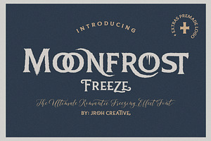 Moonfrost Freeze Font + Extras