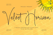 Velvet Horizon, a Script Font by Integritype Studio (Thumbnail 1 of 15)