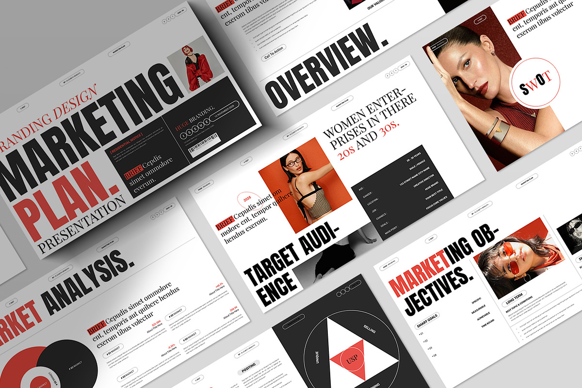 HUGE | Marketing Plan Template, a Presentation Template by TemplateFolio-Shop (Photo 5 of 10)