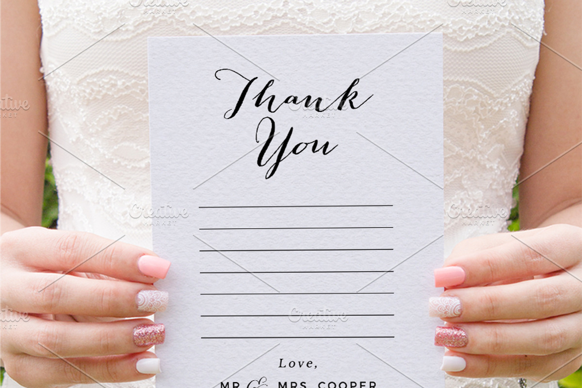 Typography script wedding invite set, an Invitation Template by Inkpower (Photo 7 of 7)