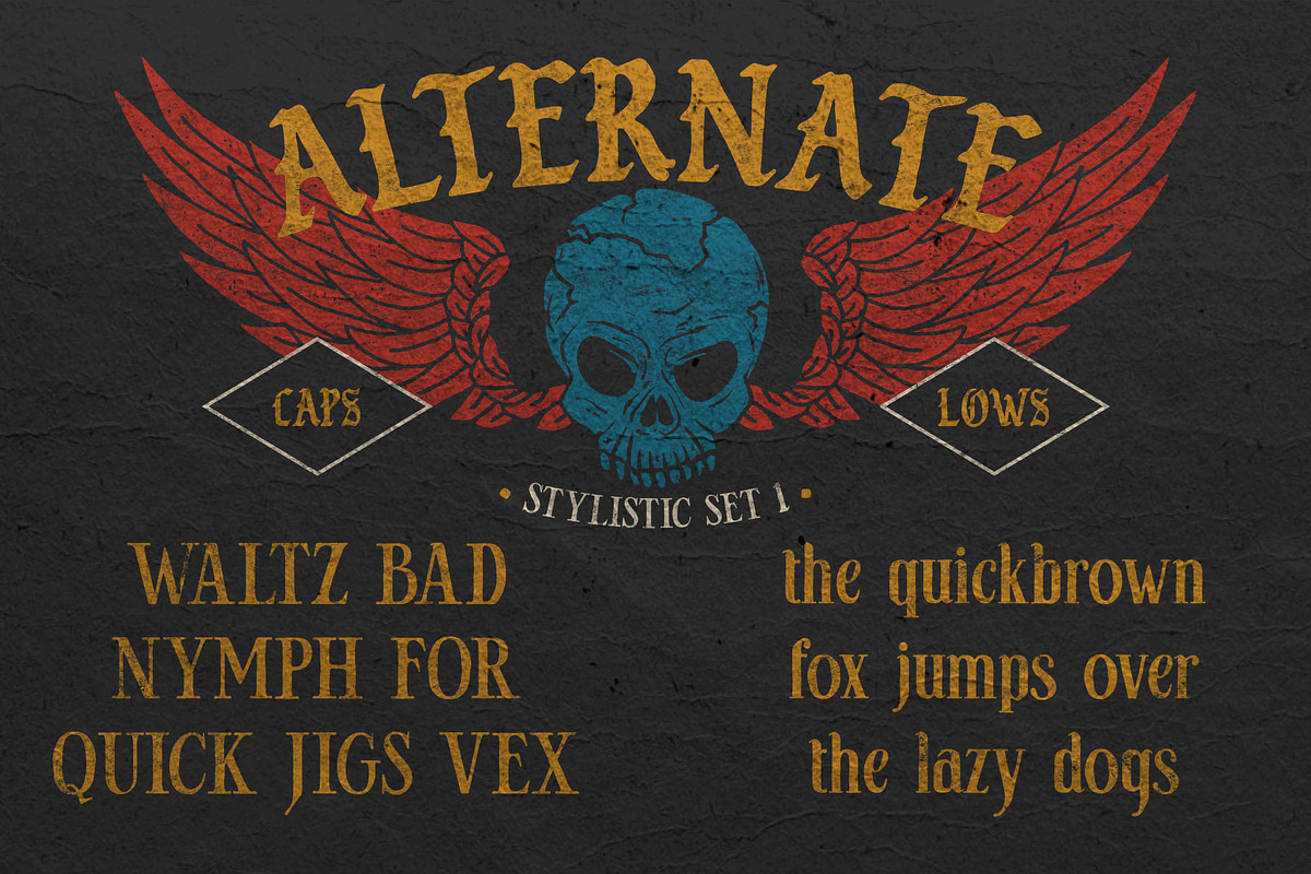 Black Poser Blackletter Typeface, a Blackletter Font by alit design (Photo 5 of 17)
