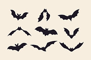 Vintage Halloween Bats icons, an Object Graphic by DenysHolovatiuk (Thumbnail 5 of 5)
