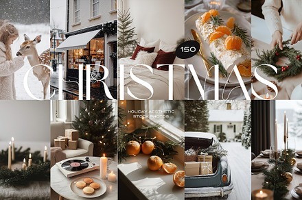 CHRISTMAS ~ 150 Holiday Stock Photos, a Holiday Photo by Muse Mockups
