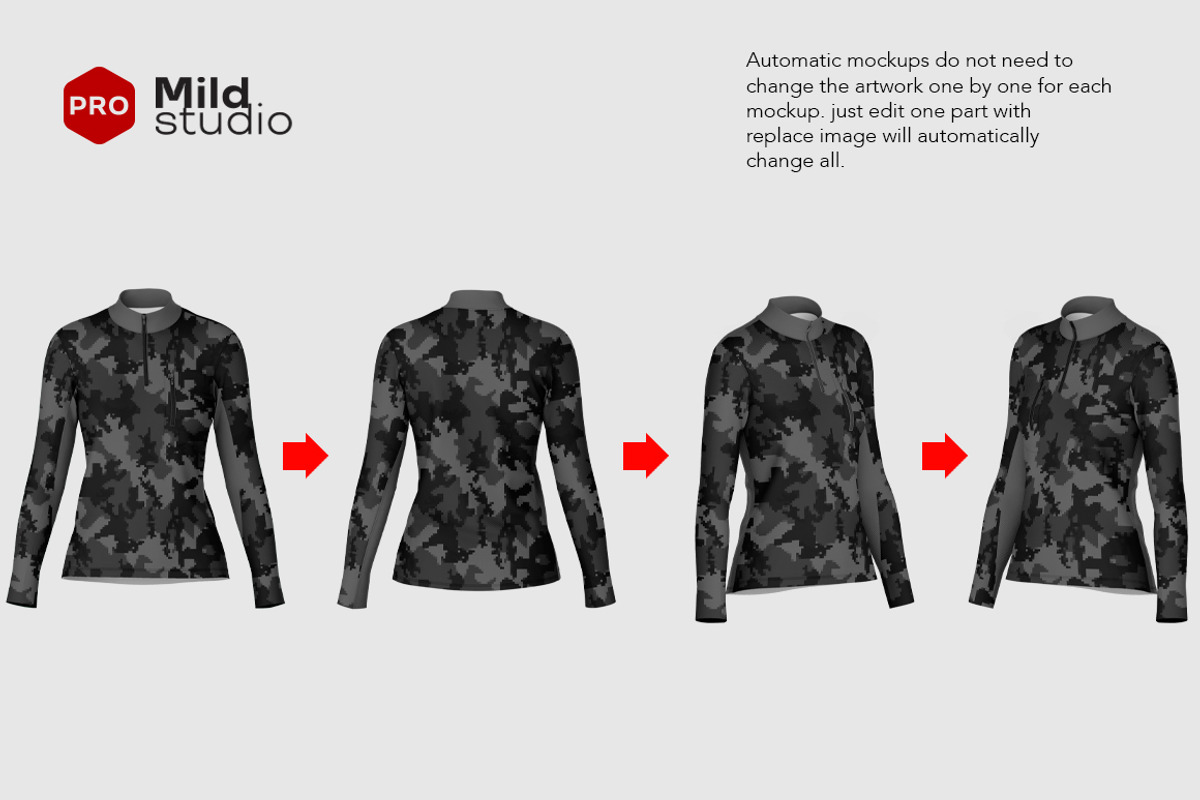 Women's Polar Jacket Mockup, a Hoody Mockup by Mildstudio (Photo 6 of 6)