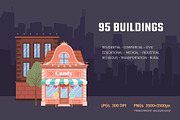 95 Urban, Rural, Municipal Buildings, an Object Illustration by IuliiaSavko (Thumbnail 2 of 14)