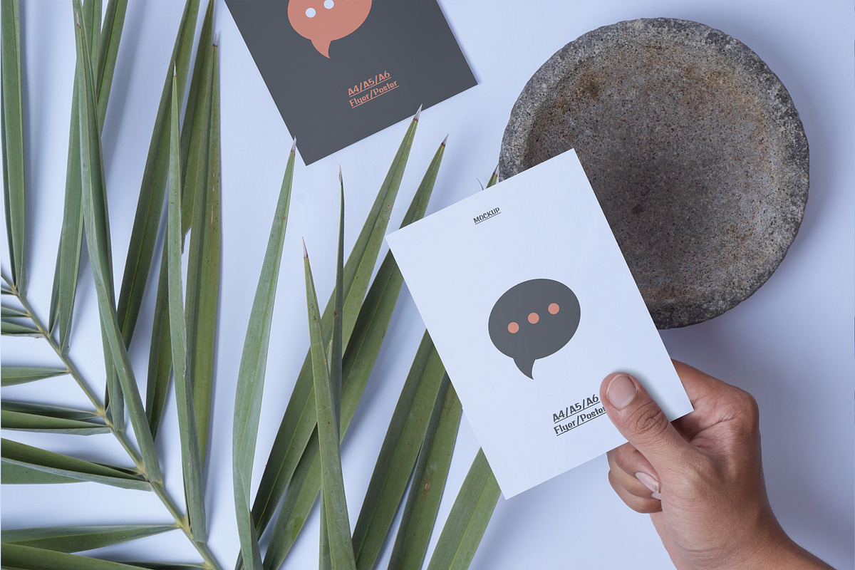 A6 Flyer / Postcard Mockup, a Print Template by Defa Visual (Photo 9 of 9)