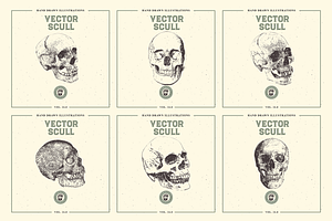 VECTOR SKULL HAND DRAWN BUNDLE 24