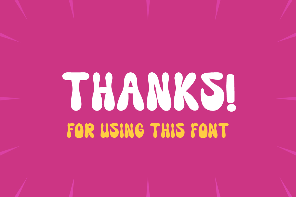Gernus Doripos - Psychedelic Font, a Handwritten Font by QR Design Studio (Photo 6 of 6)