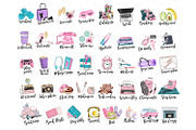Planner Icons Clip Art, To Do List, an Illustration by Collart Studio (Thumbnail 2 of 3)