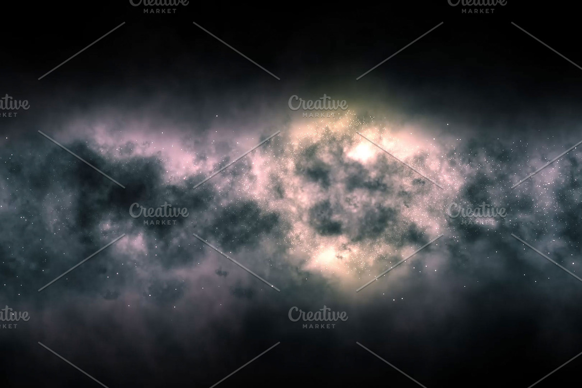 Milky way galaxy with stars, an Education Illustration by DutchDigitalDesign