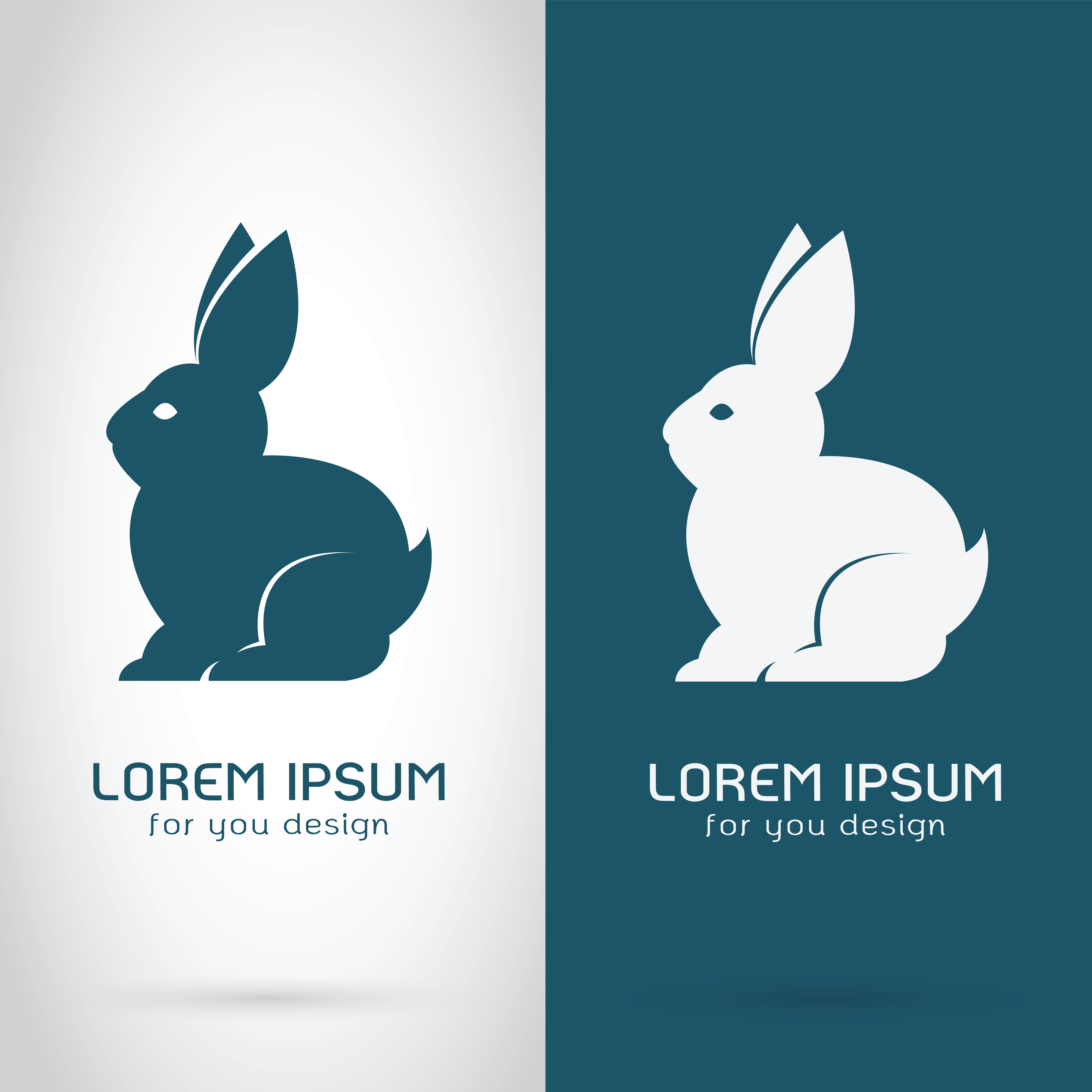 Vector image of a rabbit design, an Outline Icon by yod67