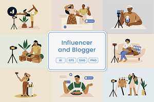 Influencer and Blogger Illustration, a Work Illustration by Jump Studio