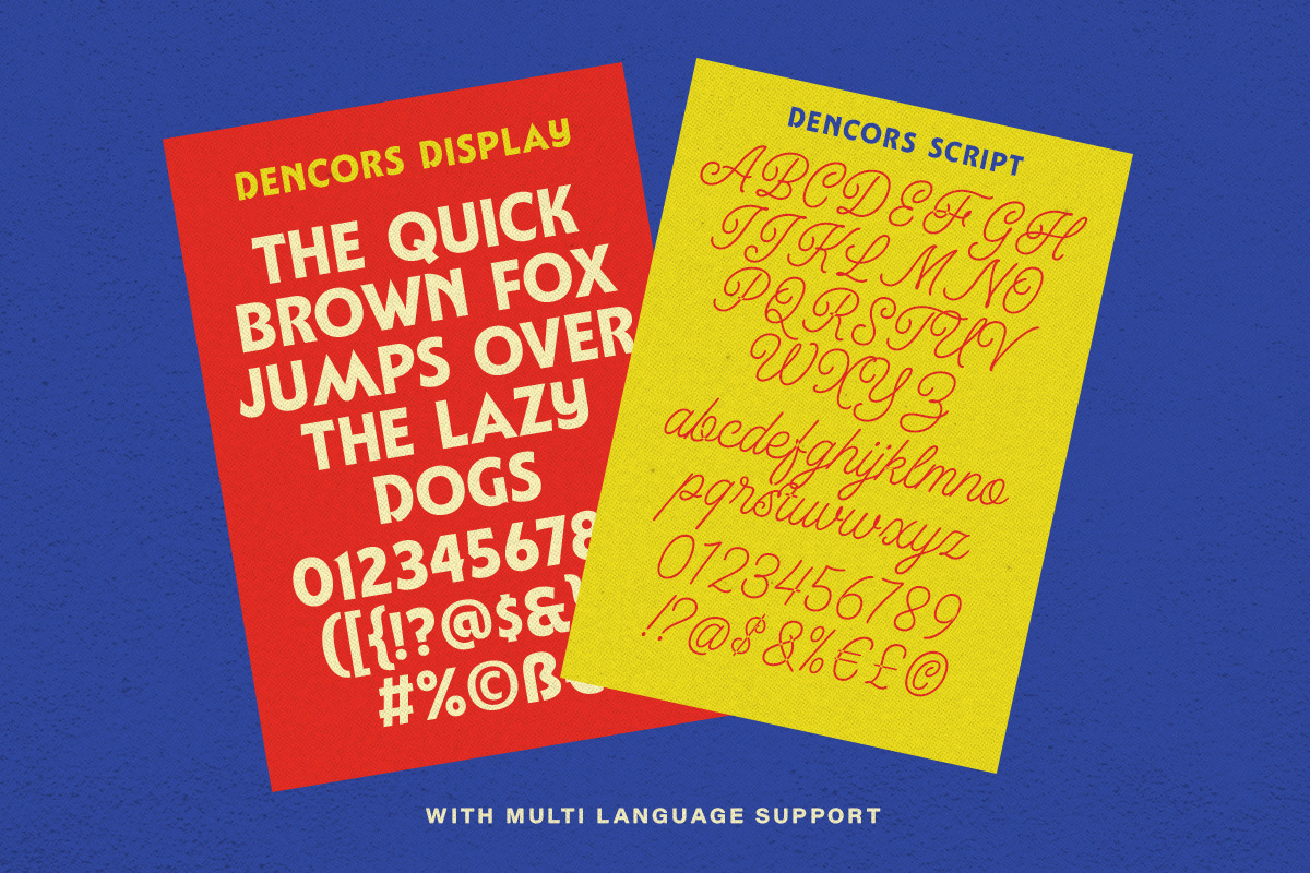Dencors Vintage Font Duo, a Script Font by Letterhend Studio (Photo 9 of 9)