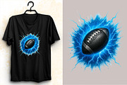 Splash American Football Ball Clipar, an Illustration by SVGArt (Thumbnail 8 of 8)