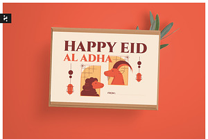 Minimal Eid Al Adha Greeting Card