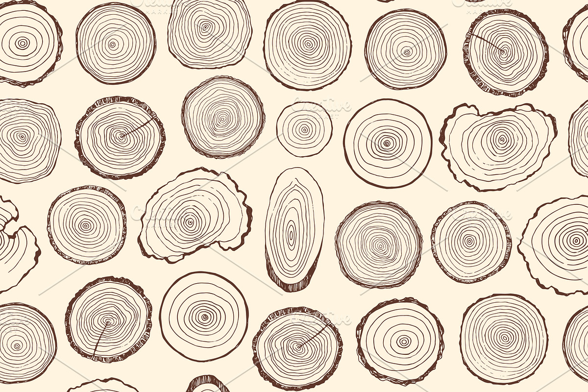 Tree Rings, an Object Illustration by GooseFrol