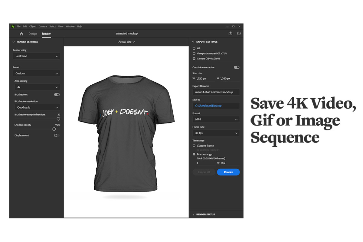 Men's T-shirt Mockup - 3D Stager, a Shirt Mockup by rebrandy (Photo 10 of 15)