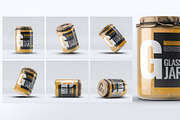 Glass Jar Mock-Up, a Packaging Mockup by DesignRushMarket (Thumbnail 1 of 8)