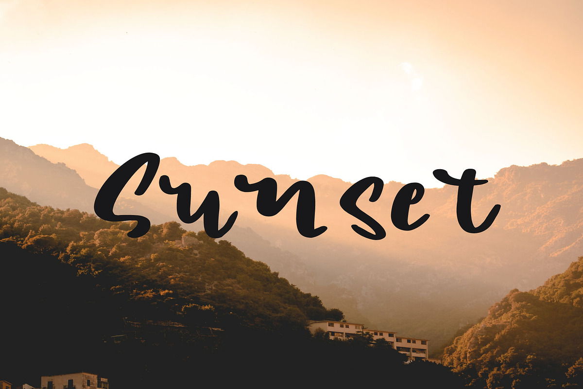 Lamborgini font preview 3