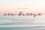 Sea Breeze Signature Script, a Script Font by Beck McCormick (Thumbnail 1 of 4)
