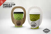 Single Cup Paper Carrier Mockup, a Cups & Container Mockup by INCDesign (Thumbnail 1 of 7)