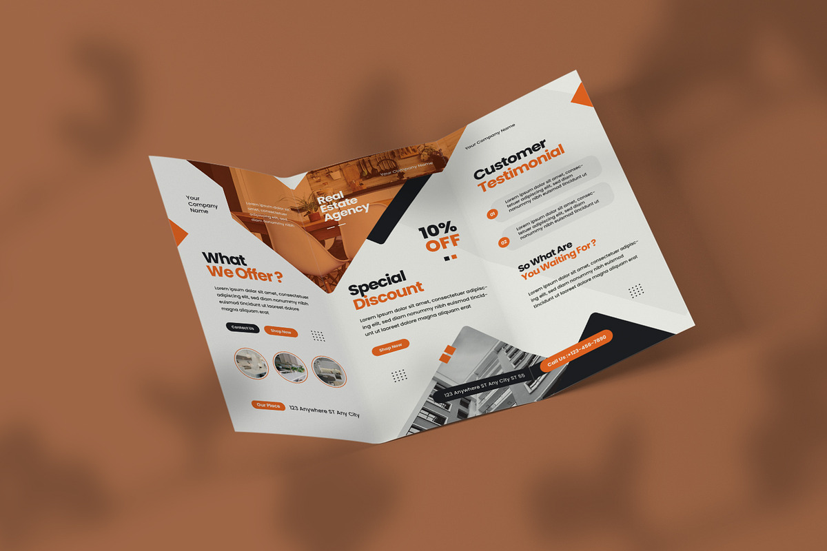 Estate - Trifold Brochure, a Print Template by VUNIRA (Photo 3 of 3)