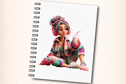 Quirky Girl Clipart, an Illustration by Digital Artistic99 (Thumbnail 6 of 11)