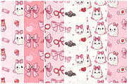 Girly Halloween Seamless Patterns, a Pattern Graphic by TheClipAtelier (Thumbnail 2 of 3)
